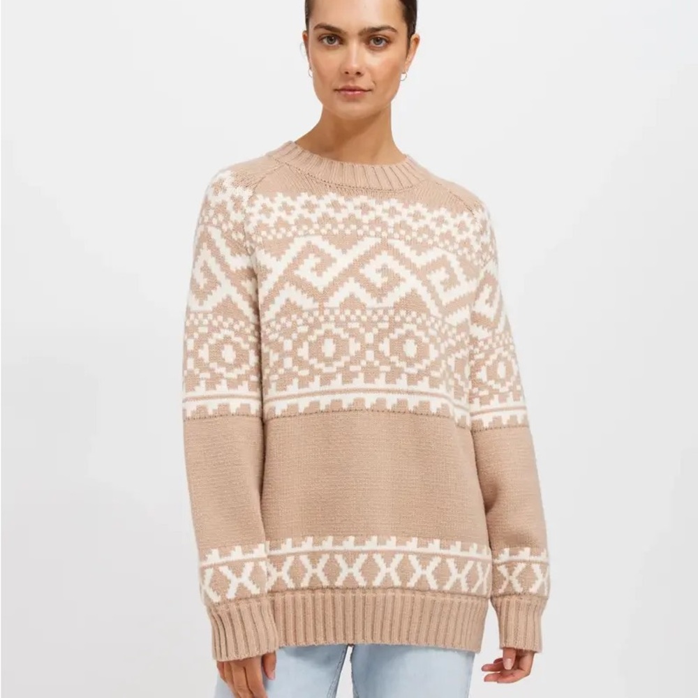 Fair Isle Sweater - Fawn